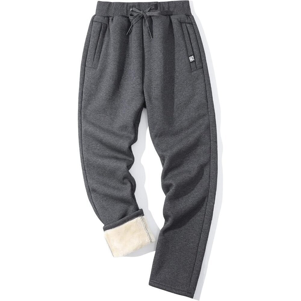 Men's Fleece Pants Winter Warm Joggers Pants Active Sherpa Lined Sweatpants